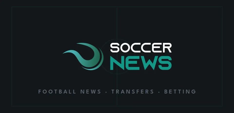 Логотип Soccer News с текстом о футболе