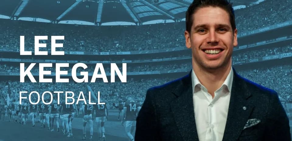 Lee Keegan posing in front of stadium crowd
